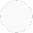 Panneau pour horloge en aluminium blanc sublimable - Ø29cm
