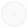 Panneau pour horloge en aluminium blanc sublimable - Ø20cm
