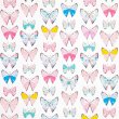 Papier scrapbooking motif Papillon 118g - Lot de 25 unités