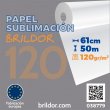 Papel de sublimación Brildor 120 - Rollo de 61cm x 50m formato especial Epson SC-F500/F501