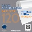Papel de sublimación Brildor 120 - Rollo de 111,8cm x 80m