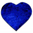 Parche de lentejuela reversible Azul/Blanco forma corazón