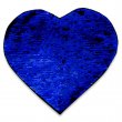 Parche de lentejuela reversible corazón sublimable - Azul/Blanco