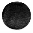 Patch écusson rond réversible à paillettes sublimable - Noir/Blanc