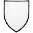 Sublimation Fabric Patch - Shield 10x8 White/Black - Pack 5 units