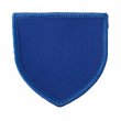 Parche para sublimación termoadhesivo forma escudo 80x80mm Azul - Pack de 10 uds