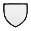 Sublimation Fabric Patch - Shield 8x8 White/Black - Pack 5 units
