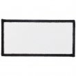 Sublimation Fabric Patch - Rectangular 10x5 White/Black - Pack de 5 units