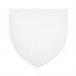 Parche de tela sublimable - Escudo 8x8cm Blanco/Blanco