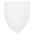 Parche de tela sublimable - Escudo 10x8cm Blanco/Blanco