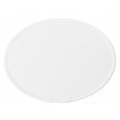 Parche de tela sublimable - Ovalado 12x9cm Blanco/Blanco
