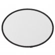 Sublimation Fabric Patch - Oval 12x9 White/Black - Pack 5 units