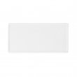 Parche de tela sublimable - Rectangular 10x5cm Blanco/Blanco