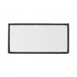 Parche de tela sublimable - Rectangular 10x5cm Blanco/Negro