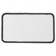 Sublimation Fabric Patch - Rectangular 11,5x6,5 White/Black - Pack de 5 units