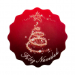 Autocollant Arbre de Noël - Rouleau de 250 pcs