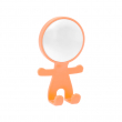 Self Adhesive Orange Cartoon Shape Wall Hook with Printable Insert 44mm