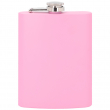 Pink Matt Hip Flask for Laser Engraving