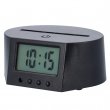 Peana reloj con luz LED multicolor - Negra