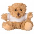 Oso de peluche con camiseta capucha blanca para sublimación
