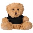 Oso de peluche con camiseta capucha negra 
