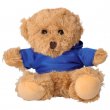 Ours en peluche avec t-shirt bleu à capuche pour sublimation