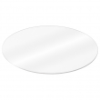 Sublimation Oval FRP Glossy Plastic Name Badge - 38x76mm