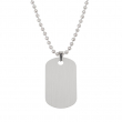 Collar militar placa identificativa 2,2x3,8cm sublimable - Plata