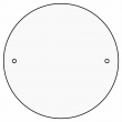Sublimable MDF3 Door Plate - Round - Ø100mm