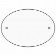Sublimable MDF3 Door Plate - Oval - 127x90mm