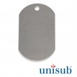 Sublimation Military Dog Tag - Silver gloss - Pack of 5 units