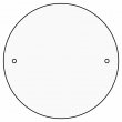 Placa para puerta madera DM3 sublimable redonda - Ø100mm