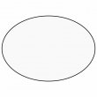 Placa para puerta madera DM3 sublimable sin agujeros ovalada - 127x90mm