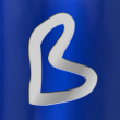 Feuille d'aluminium pour gravure laser 610x305x0.55mm - Bicolore bleu marine brillant/argent