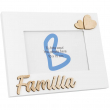 Portafotos madera DM familia corazones - Familia