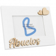 Portafotos madera DM familia corazones - Abuelos