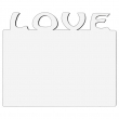 Fotopanel Love sublimable horizontal
