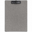 Sublimable Grey Fabric Clipboard with Clip - 23x31.5cm - A4