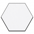 Posavasos textil sublimable con base de goma - Hexágono 10x10cm