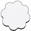 Posavasos textil sublimable con base de goma - Flor Ø10cm