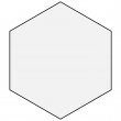 Sous-verres en bois MDF3 sublimable base liège - Hexagone 10,7x9,5cm