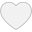 Sous-verres en bois MDF3 sublimable base liège - Coeur 10x10cm