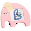Portafotos elefante infantil 17x13,5cm - Rosa