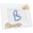 MDF Wood Photo Frame Family Hearts - Abueloº