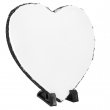 Portafotos para sublimación de piedra pizarra forma corazón de 19,5 x 20 cm