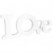 Portafotos para sublimación Photo Block texto Love de 30x12cm