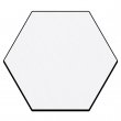 Sublimable Textile Coaster with Rubber Base - Hexagon 10x10cm