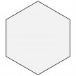 Sous-verres en bois MDF3 sublimable base liège - Hexagone 10,7x9,5cm