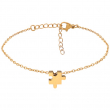 Pulsera medalla puzzle para grabado - Oro