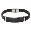 Bracelet en acier inoxydable pour gravure - Noir/Noir